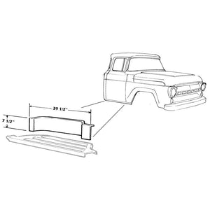 Placa Tablero de Escalon 1957-1958-1959-1960 Ford F100 Pickup Truck