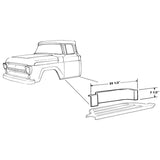 Placa Tablero de Escalon 1957-1958-1959-1960 Ford F100 Pickup Truck