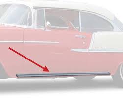 Chevrolet Bel Air 1955-1957 PAR (2PZAS) MOLDURAS INFERIOR LATERALES VER FOTO
