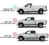 Par Estribos 6" Ford-F150 2015-2020 Cabina Sencilla Acero Inox.