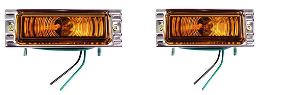 Chevrolet 47-53 Pickup Truck Cuartos Delanteros Completos Ambar PAR 2 Piezas 12-VOLT