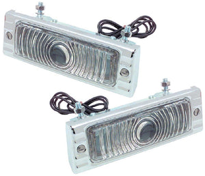 Chevrolet 47-53 Pickup Truck Cuartos Delanteros Completos Clear PAR 2 Piezas 12-VOLT