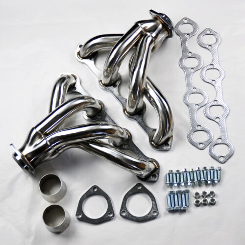 HEADERS FORD MUSTANG.MAVERICK ,FALCON,COUGAR,FAIRLANE1964-1977 260 289 302 SHORTY Acero Inoxidable T304