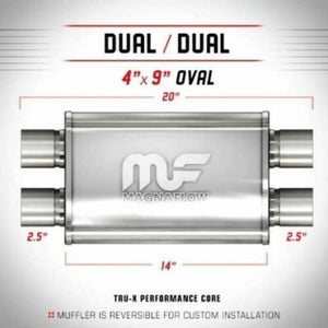 Escape Deportivo 11387 Magnaflow 2.5" In/Out-Dual/Dual USA