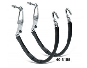 PAR DE CADENAS EN CROMO Y PAR DE FUNDAS-NEGRO TAPA TRASERA FORD STEPSIDE 80-87