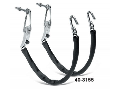 PAR DE CADENAS EN CROMO Y PAR DE FUNDAS-NEGRO TAPA TRASERA FORD STEPSIDE 80-87