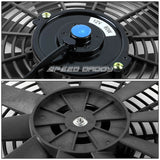 Enfriador 12'' Ventilador de Radiador de Auto Universal Kit,ROJO y AZUL