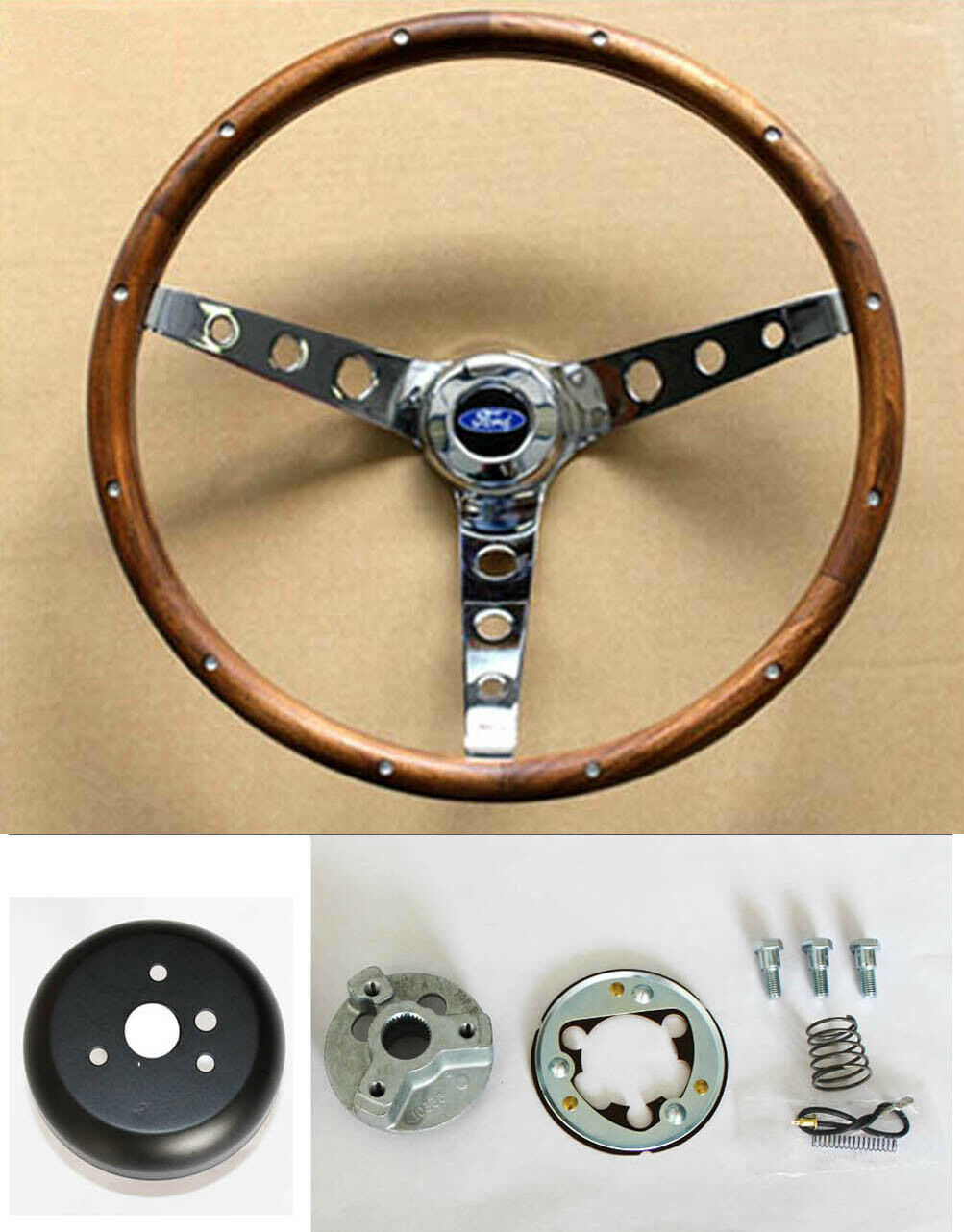 Volante Ford Falcon Mustang Bronco Torino Fairlane 13.5 Pulg